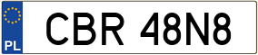 Trailer License Plate